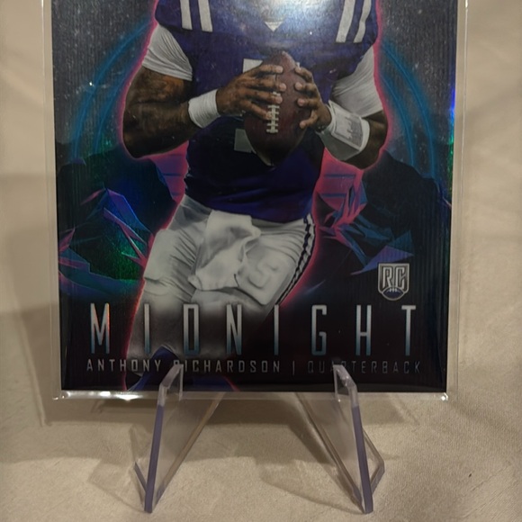 🔥 2024 Anthony Richardson Topps Chrome Hologram Midnight rookie - Picture 2 of 3